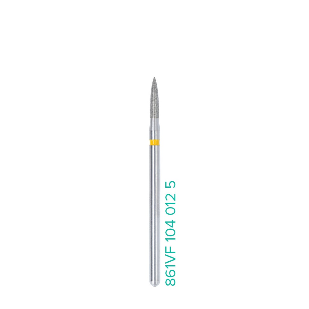 [Sh-1548] 861VF1040125, Diamond bur with very fine grit, 5pcs